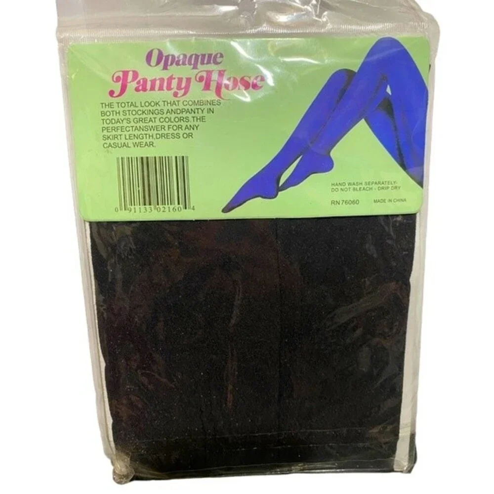 Opaque Panty Hose Off Black